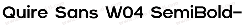 Quire Sans W04 SemiBold字体转换